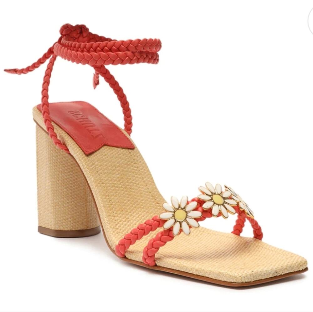 Schutz Coral Hina Atanado Leather Sandal 8.5